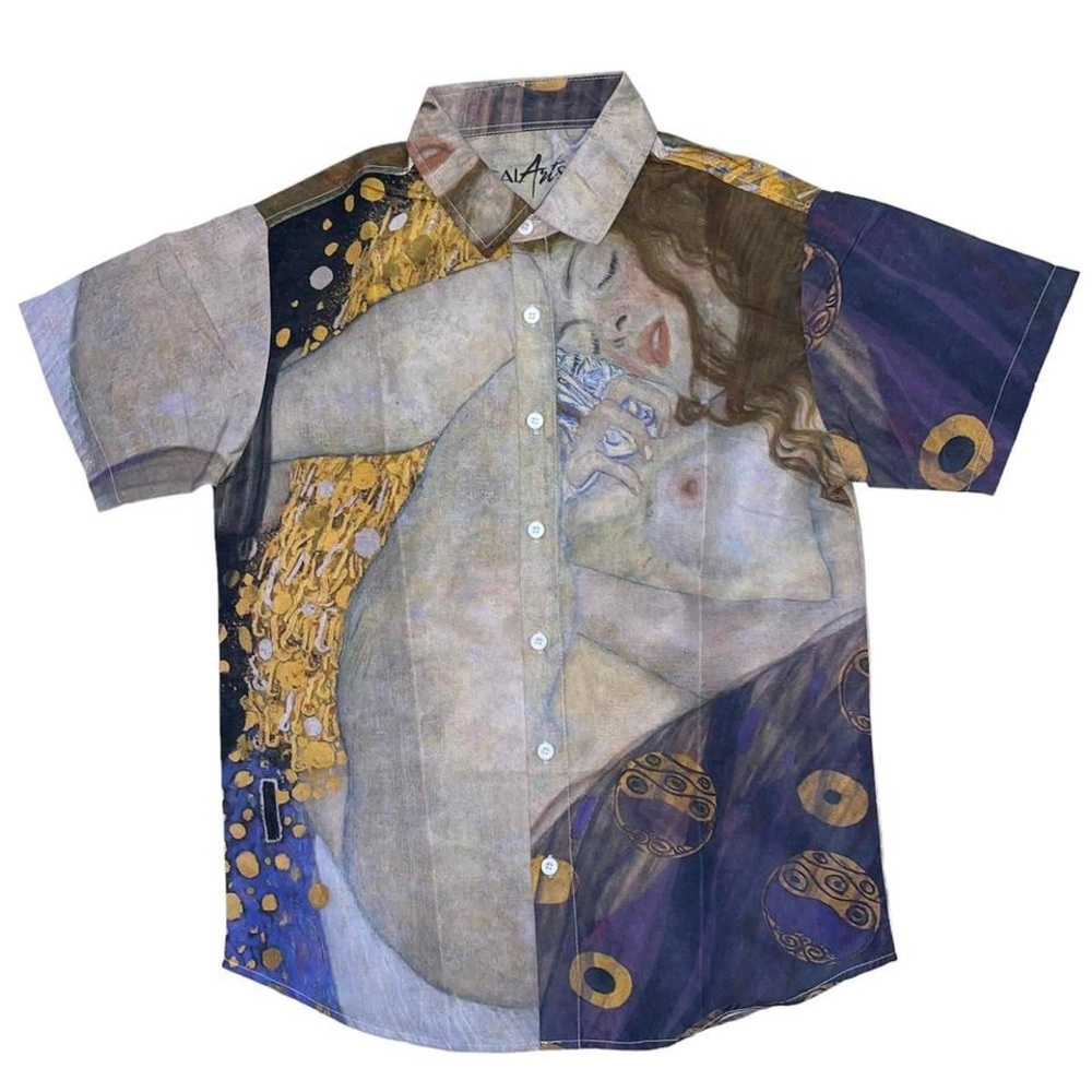 NWOT Gal Artsy Klimt Danae button down shirt. 100% polyester. Size XS